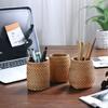 Handmade Rattan Storage Bucket, Stationery Storage, Makeup Pen Holder, Chopsticks, Shovels, Spoons, Household Storage Basket