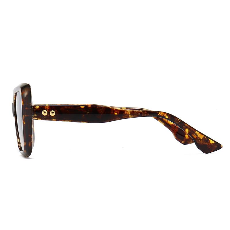  Export New Modern Retro Square Frame Sunglasses Ins Style Street Style Big-Name Sunglasses 9147
