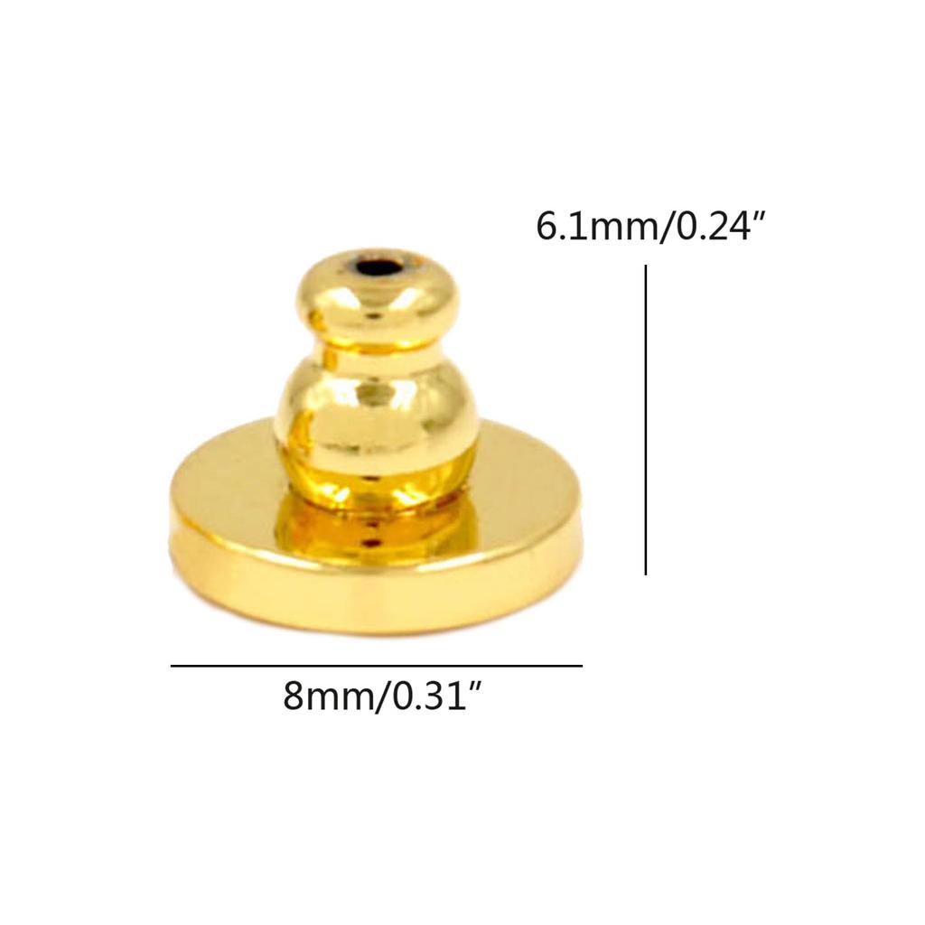4Pcs Supportive Earring Backs Convenient Earring Backings Easy Wear Ear Nut Jewelry Making Accessories for Women Girls