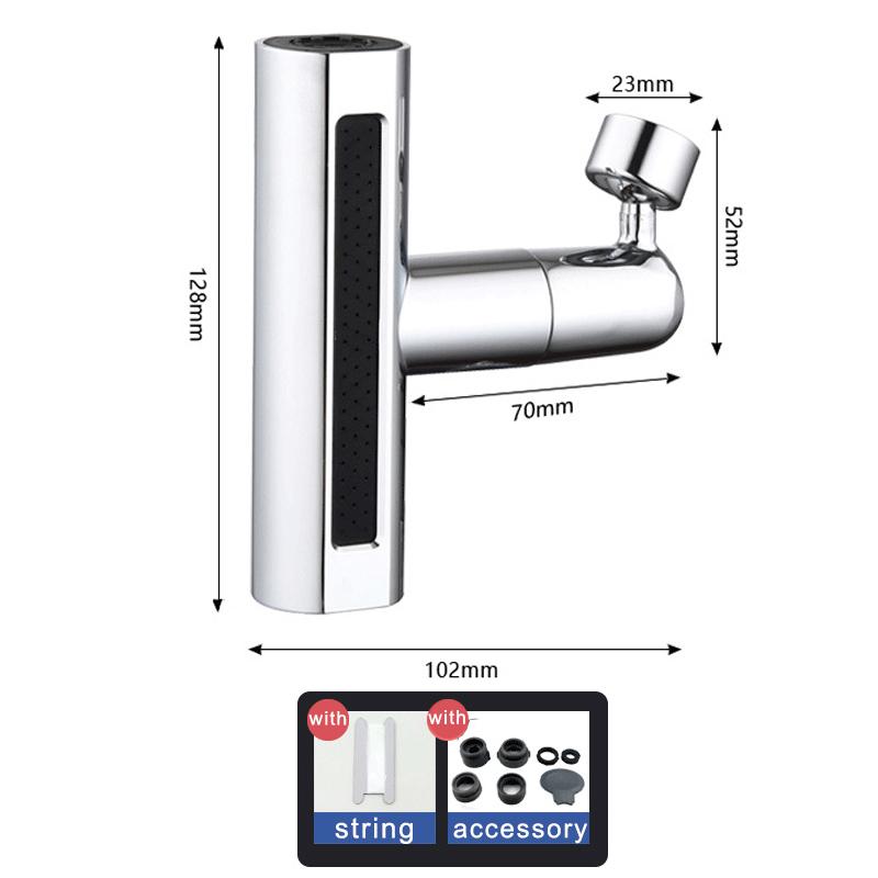 

Многофункциональный смеситель-водопад для кухонной мойки, защита от брызг, 4 режима, смеситель для раковины в ванной, распылитель, регулируемый смеситель, аэратор