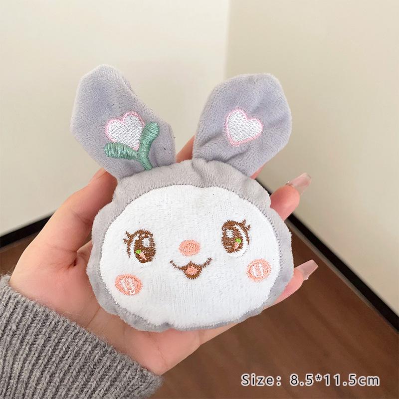 Japanese Kawaii Sunflower Panda Plush Brooch - Adorable Pin for Clothes, Bags, and Accessories.