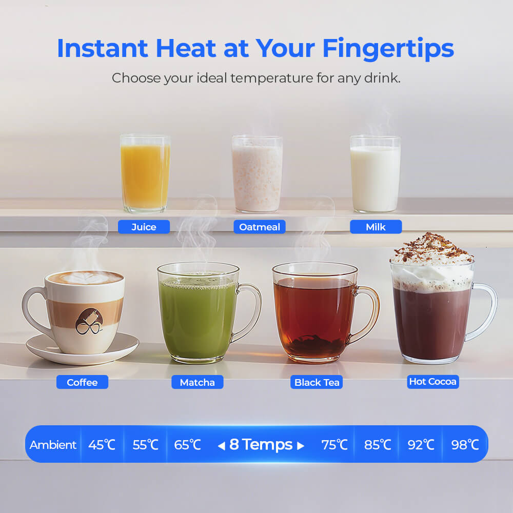 Hydrofast W100 Countertop Water Purifier, 8 Temperatures Hot & Ambient – with HF03 Composite Filter Element for W100