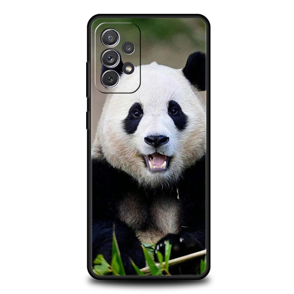 Fubao Panda Phone Case For Samsung Galaxy A55 A53 A51 A35 A33 A31 A25 A23 A21s A15 A13 A11 A41 A73 A71 A05s A03 S8 S9 Plus Cover