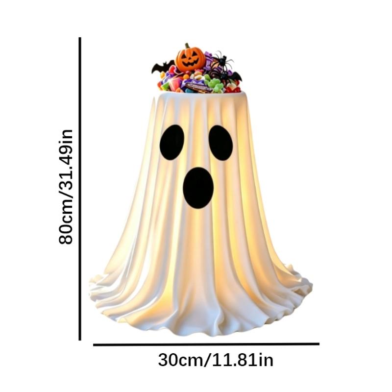 Halloween Treat Display Bowl Specters Candy Dish for Entry Tables and Party Setups, Open Top Server for Small Snacks