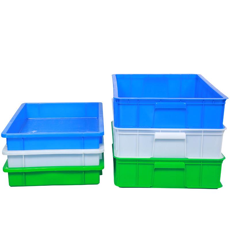 PE Thickened Plastic Square Tray for Food & Hardware Storage