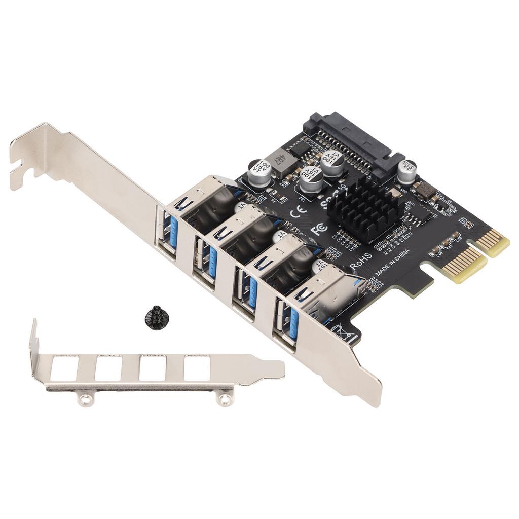 USB 3.0 PCIE Expansion Card PH64 2U4U VL805 Chip 5Gbps Transmission 4 Port USB Expansion Card for