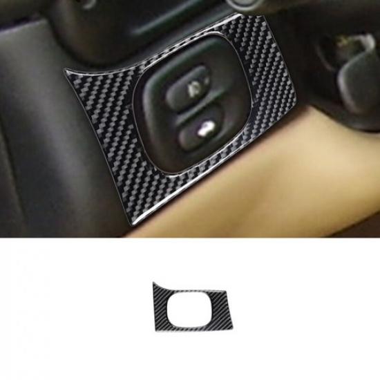 Carbon Fiber Car Front Headlight Switch Frame Cover For Corvette C5 1998-2004