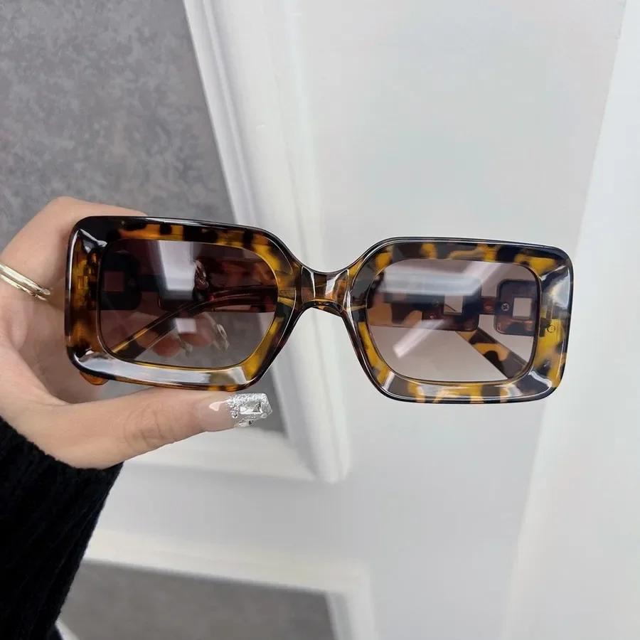 Trendy Square Sunglasses Women Men Retro Mirror Lens Stylish Sun Glasses Female Male Personality Colors