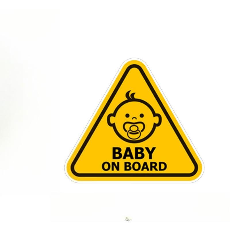 Funny Baby On Board Car Decal - Cartoon Infant Bottle Style, Easy-to-Apply Waterproof Sticker, Car Window Safety Reminder