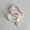 Elastic Cord Sweet Creative String of Beads Premium Sense Round Bead Rings  Women Jewelry Gift