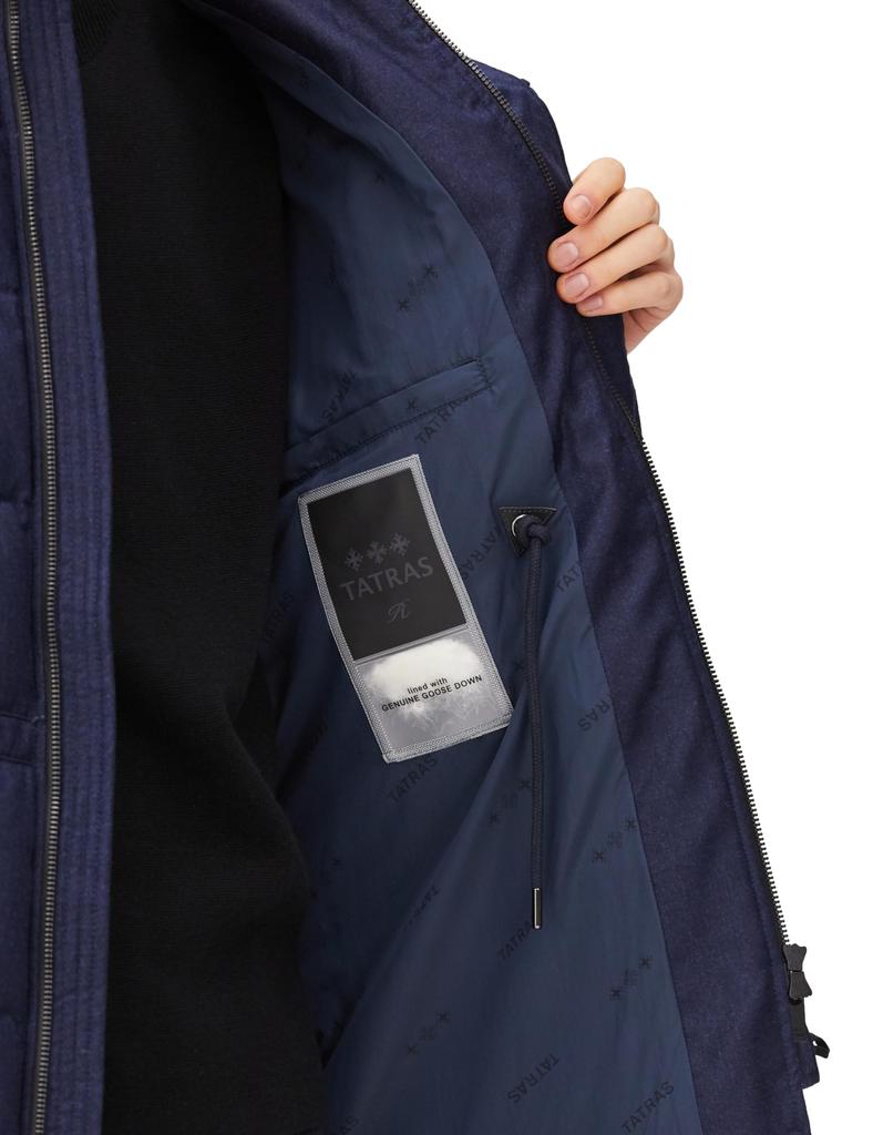 Half Coat Length Down Jacket FONDO NAVY [Tatras] [Genuine Product] Men's