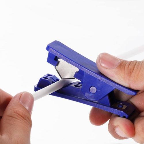 PATIKIL Pneumatic Air Tube Cutter, Hose Tube Cutter for Nylon, PVC, PU, ??PTFE, and Plastic Tubes, Blue
