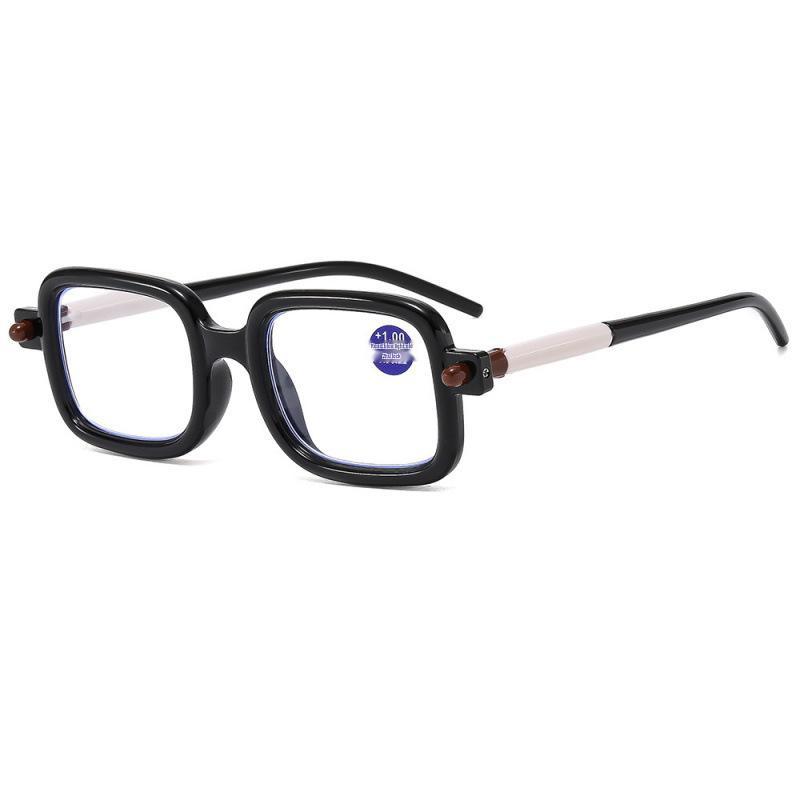 

New HD Blue Light Blocking Reading Glasses: Stylish Square Frame for a Youthful, Sophisticated Look, Available in Two Colors. +150°