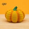 Indoor Fall Party Supplies Handmade Resin Pumpkin Figurine Halloween Decor, Simulated Knit Tabletop Statue, Ornaments Mini Holiday Ornament
