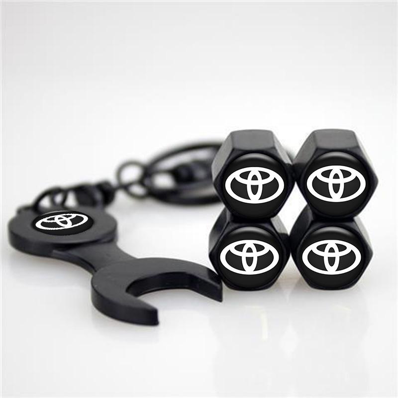 

Car Tire Valve Cap For Toyota Corolla Camry RAV4 CHR Yaris Prius Prado Auris Avensis Hilux Air Stems Caps Auto Dustproof Cover