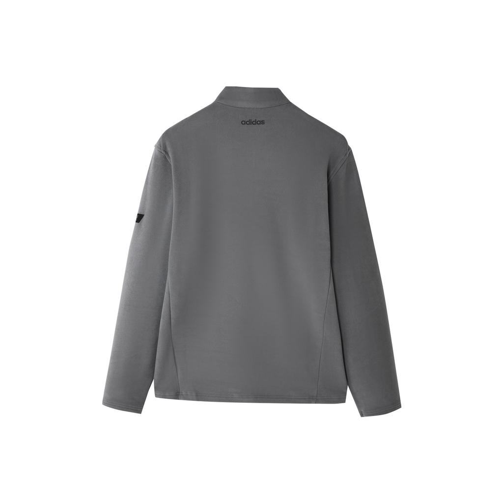 Adidas PF Zip LS Solid Color Stand Collar Pullover Long Sleeve Sweatshirt Men sweatshirt KG8957