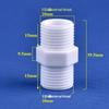 Male-to-Male Plastic Extension Nipple Connector with External Thread Adapter, High-Temperature Resistant, Sizes: 4/6/1 Inch.
