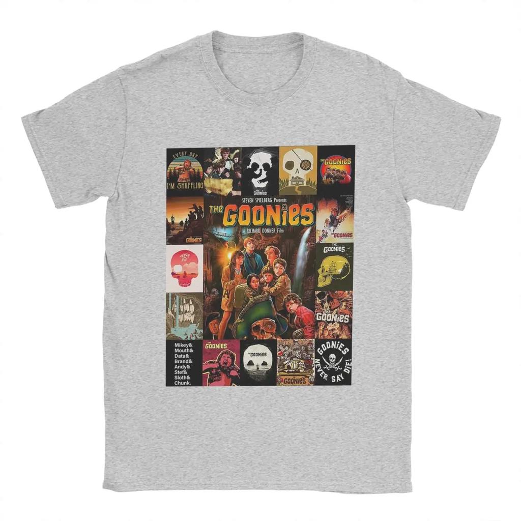 Awesome Goonies Klasická filmová trička Pánská trička s kulatým límečkem Trička ze 100% bavlny Trička s krátkým rukávem Originální oblečení