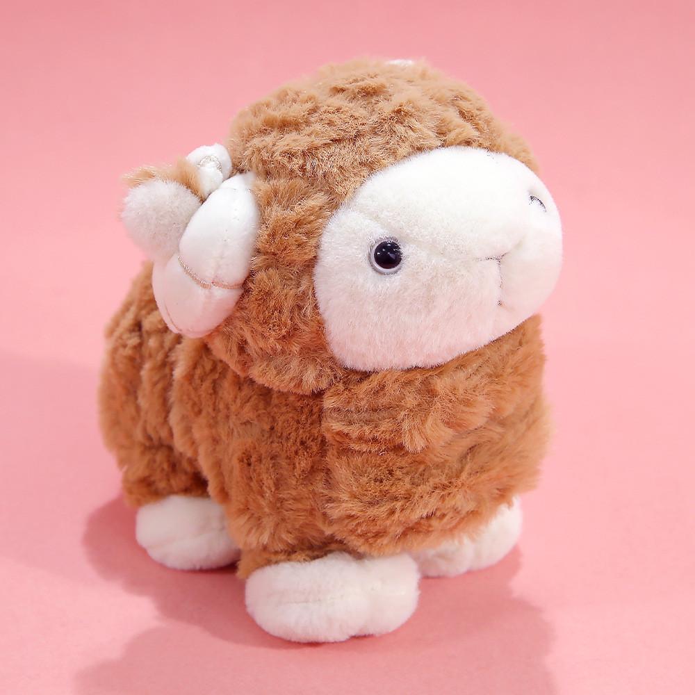 Plush Sheep Toy With Ultra Soft Short Pile For Kids Baby Gift And Decor