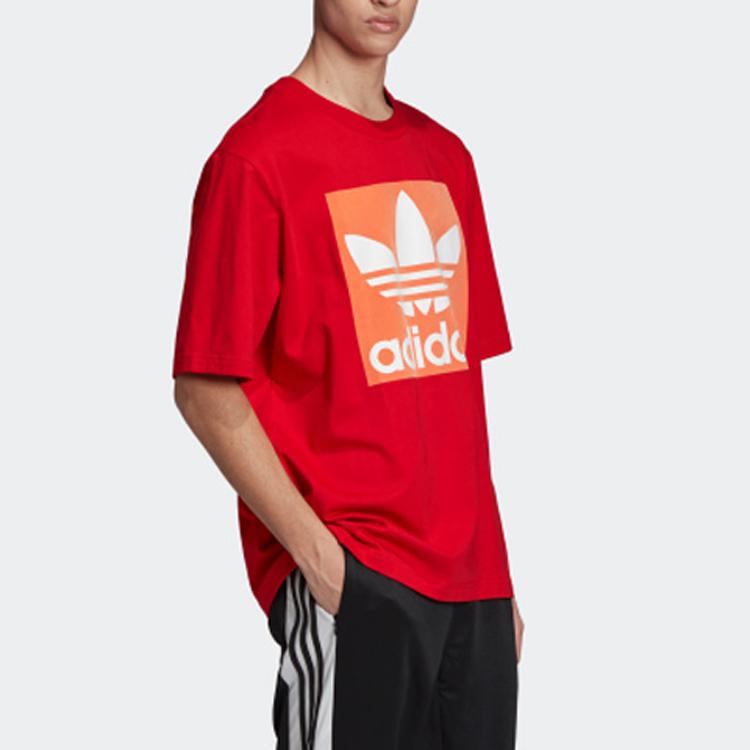 Adidas Originals Oversized Trefoil T-Shirt Herren Tops Rot FK9991