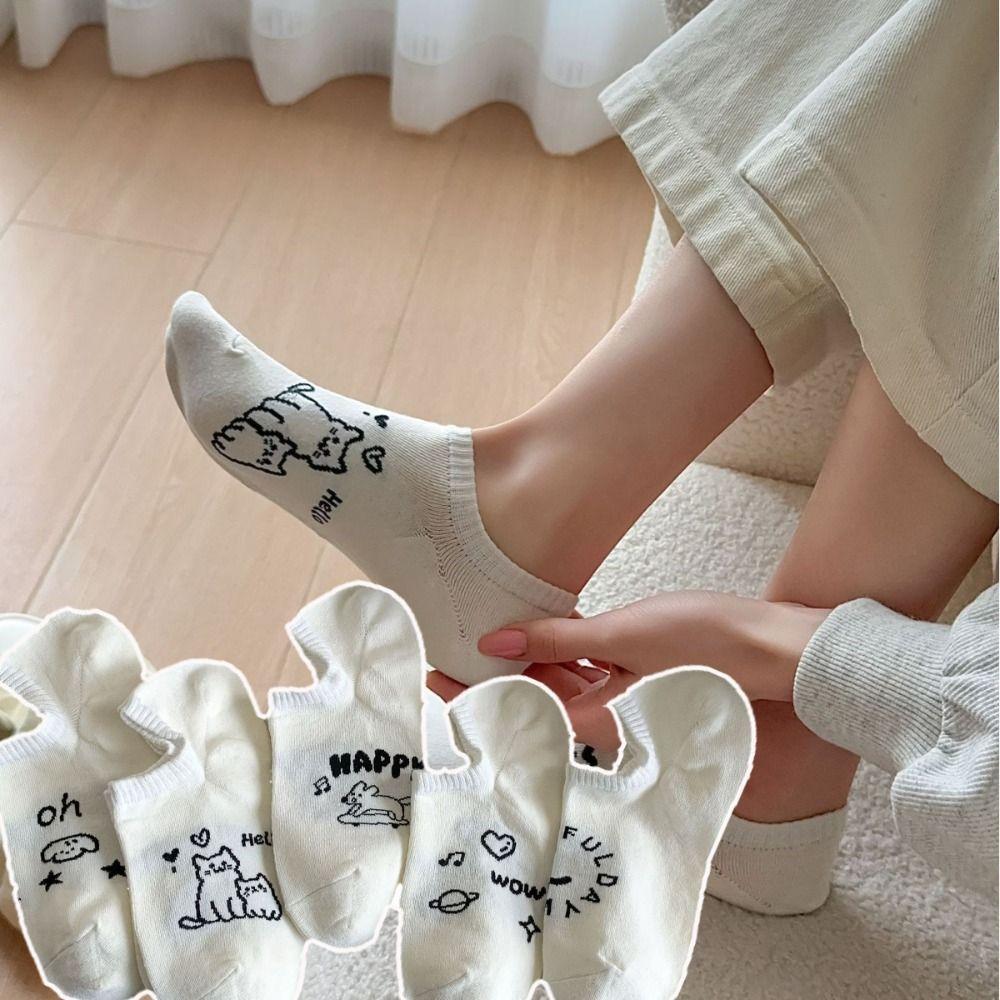 

Spring Summer Boat Socks Breathable Invisible Sock New Sweet Stockings