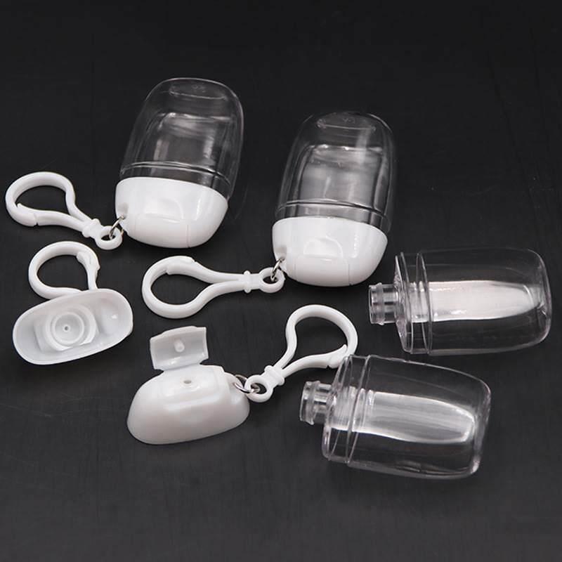 10 Pcs 30Ml Mini Soap Dispenser Container Diy Portable Refillable Bottles With Hook Hand Sanitizer Cosmetics Container Outdoor