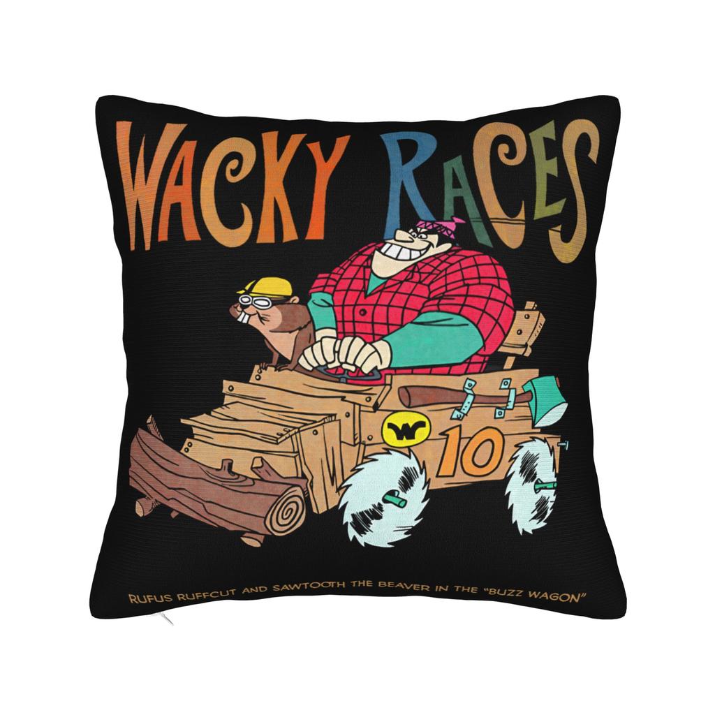 Wacky Races Muttley Satanas Pillowcase Soft Fabric Cushion Cover Decor  Pillow Case Cover Home Wholesale 40X40cm