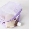 Purple Mesh Pouch with Handle