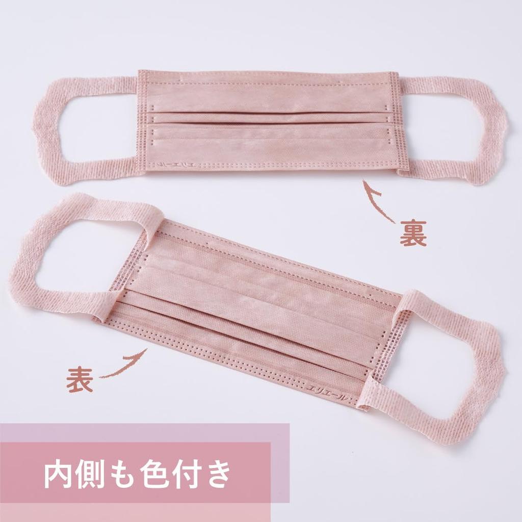 Elleair Erikara Regular 30 Unidades em Máscaras Compatíveis, Rosa, Tamanho, (Feito no Japão, Tecido Não Tecido), PM2.5