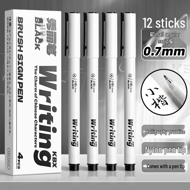 Elegant Calligraphy Brush Pen - Student & Adult Beginner, Fountain Pen Style with Soft Tip for Regular Script