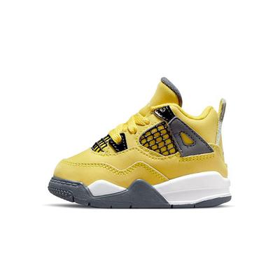 Air 4 Retro TD Lightning 2021 Baby Sneakers Yellow Tour-Yellow Multi-Color BQ7670-700