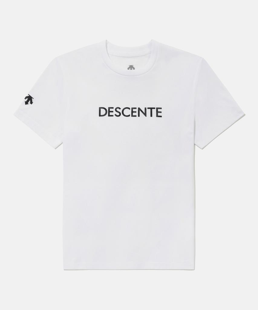 DESCENTE Tough Wording Short Sleeve T-Shirt White Sr323Uts73 (C Type)