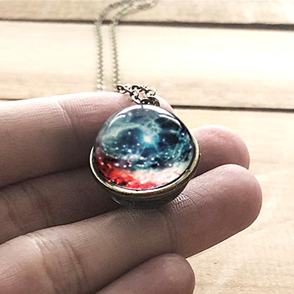 Double-sided Glass Ball Pendant Time 