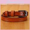 Fashionable Genuine Leather Thin Belt For Ladies With Alloy Buckle For Pants And Dresses