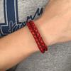 Fashion Men Bracelet Double Leather Bracelet Charm Wrist Band Vintage Male Female Jewelry Bangles Gift