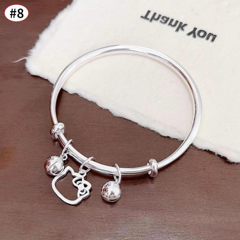 Adorable Hello Kitty Hanging Pendant Animation Design Animation Necklace/Bracelet/Ring Jewelry Accessoriess Festival Presents for Women Girls