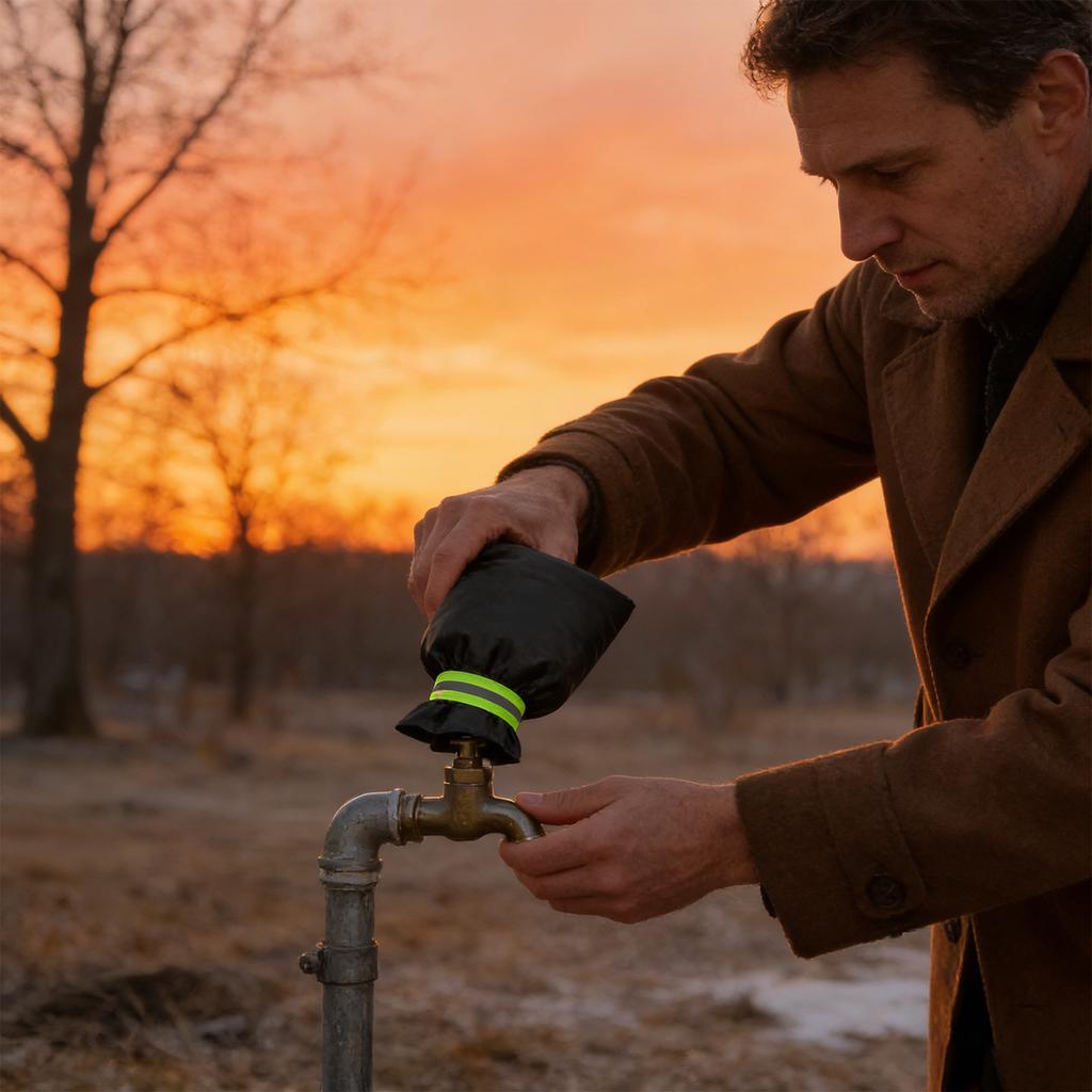 Outdoor Faucet Frost And Ice Cover