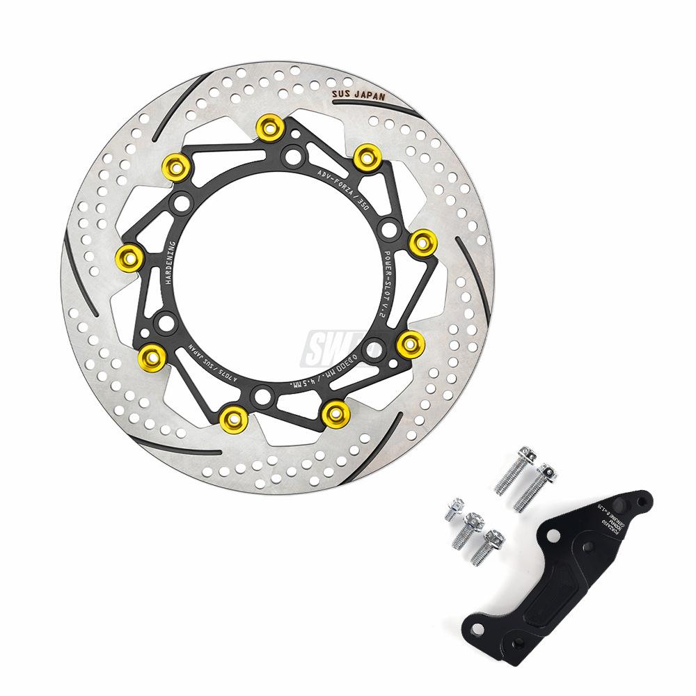 Motorcycle FRONT Brake Disc Rotor 300MM For Honda FORZA350 Modification Radiation Connection Code Adapter Code Set