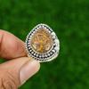 Natural Mariam Jasper Sterling Silver Anniversary Bezel New Promise Ring Jewelry