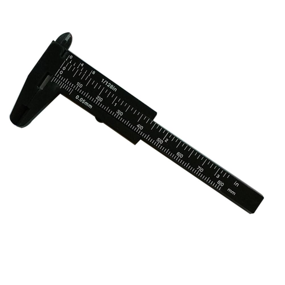 80Mm Mini Vernier Caliper Plastic High Accuracy Measuring Tool for Jewelry Buttons Handicrafts Industrial Applications Step