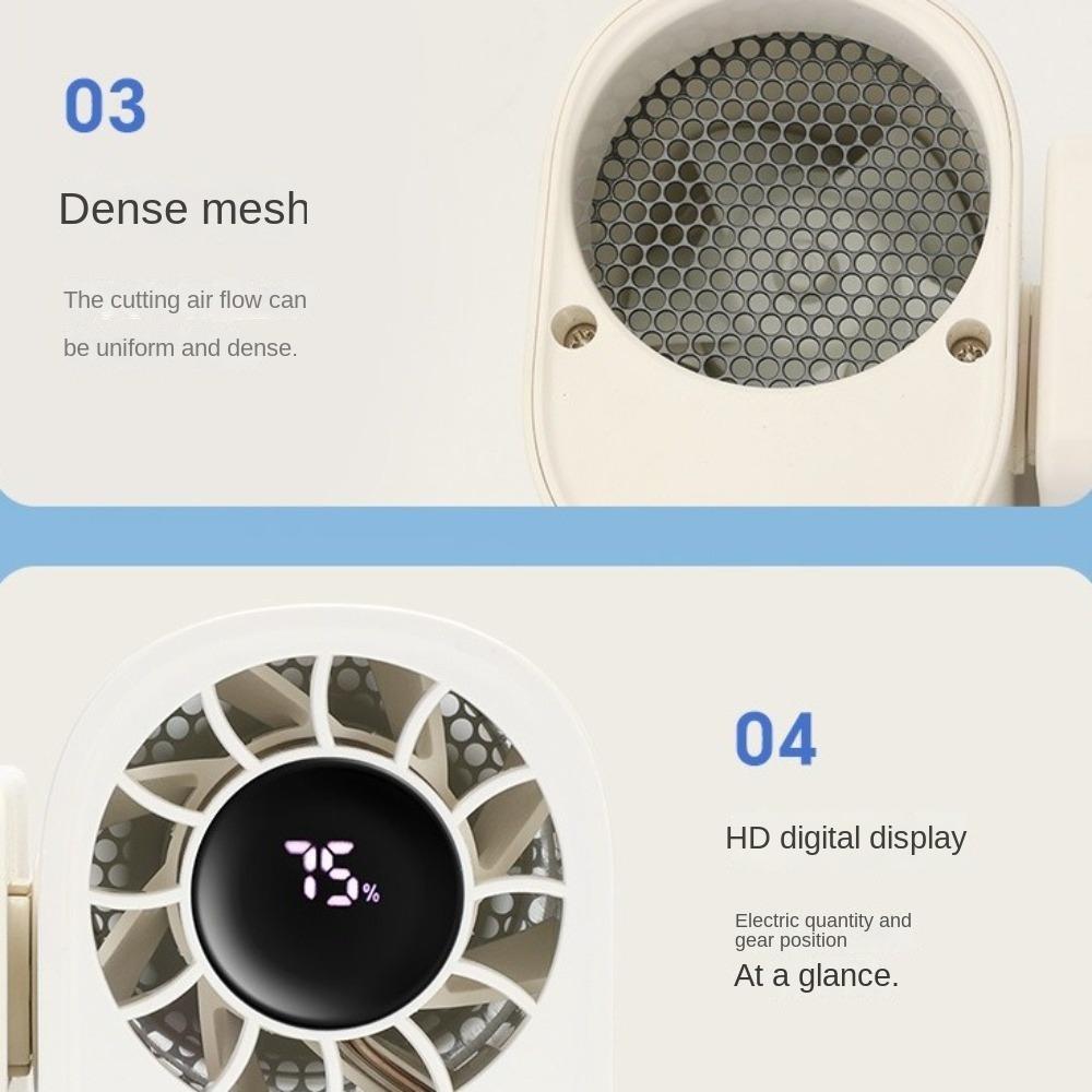 LED Lighting Waist Fan Portable Desk Fan High Quality Hanging Neck Fan  Outdoor