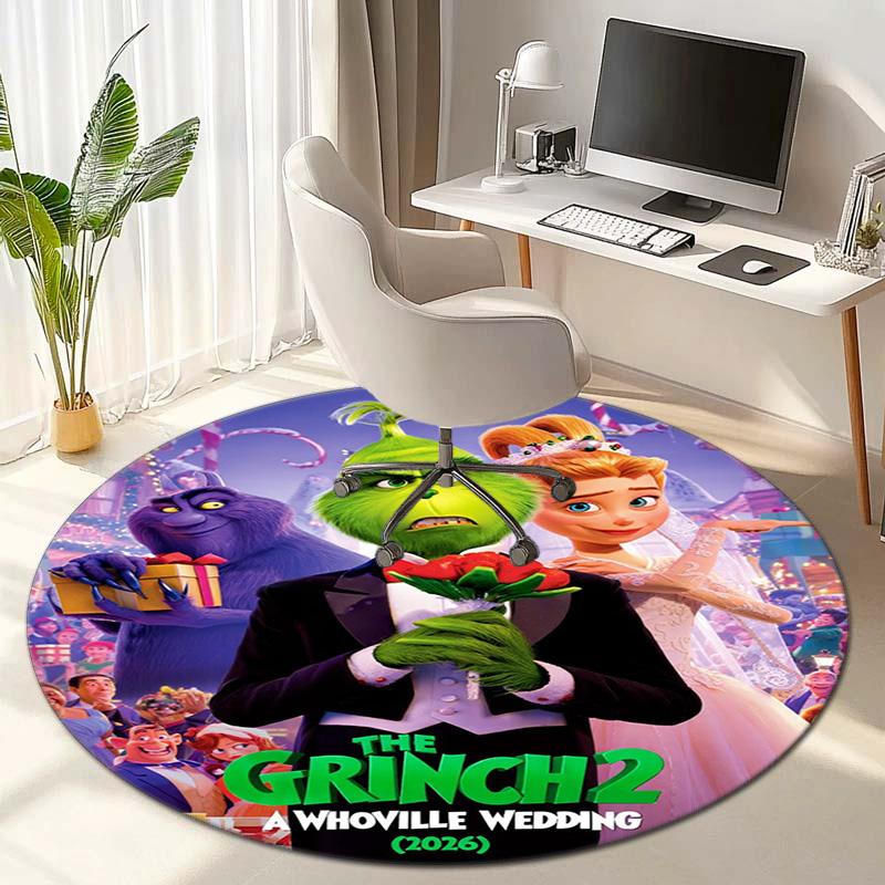 American Christmas Comedy How the Grinch Stole Christmas carpet Household goods decoration anti slip home table and chair mat aisle door mat carpet 25