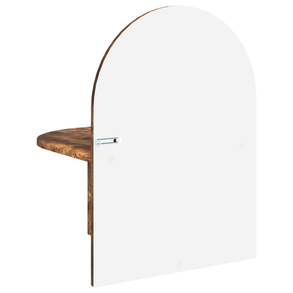 Nightstand Smoked Oak 48 X 49 X 65 Cm Engineered Wood