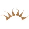 6Pcs Natural Jute Tassels Simple Rustic Style Natural Jute Widely Used Bookmark Tassels for Jewelry