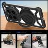 For Honor Magic7 Pro 5G Case with Kickstand Heat Dissipation Hard PC Phone Back Cover Carbon Fiber Texture
