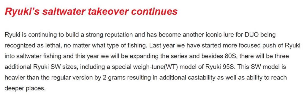 Duo Spearhead Ryuki 95S Weight Tune Sinking Lure MCC3169 (5201)