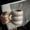KEMORELA 420ML Sötmunk Keramisk Mugg Med Handtag Nordisk Stil Kreativ Stor Kapacitet Kaffekopp Enkel Par Vattenkopp Gåva