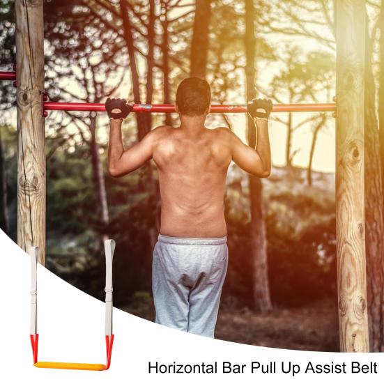 Pull-Up Assistance Band Adjustable Men Women Pull-Up Assist Belt Strap Home Gym Workout Strength Training Horizontal Bar Elastic Resistance Band