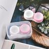 Compact Transparent Dual-Compartment Box for Contact Lens and Accessories