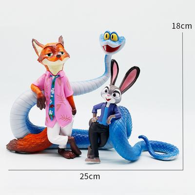 In Stock Figures Judy and Nick Fox Desktop Ornaments Cute Holiday Gifts Anime Peripherals Figures Decorations